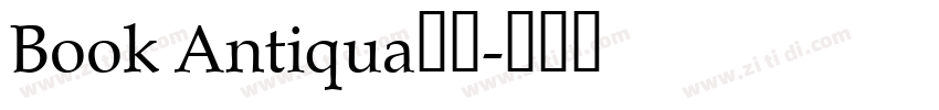 Book Antiqua字体字体转换